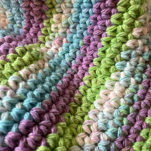 Crochet Striped Bucket Hat Handmade - Picture 7 of 8